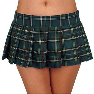 NWT MYIFU Plaid Pleated Mini Skirt